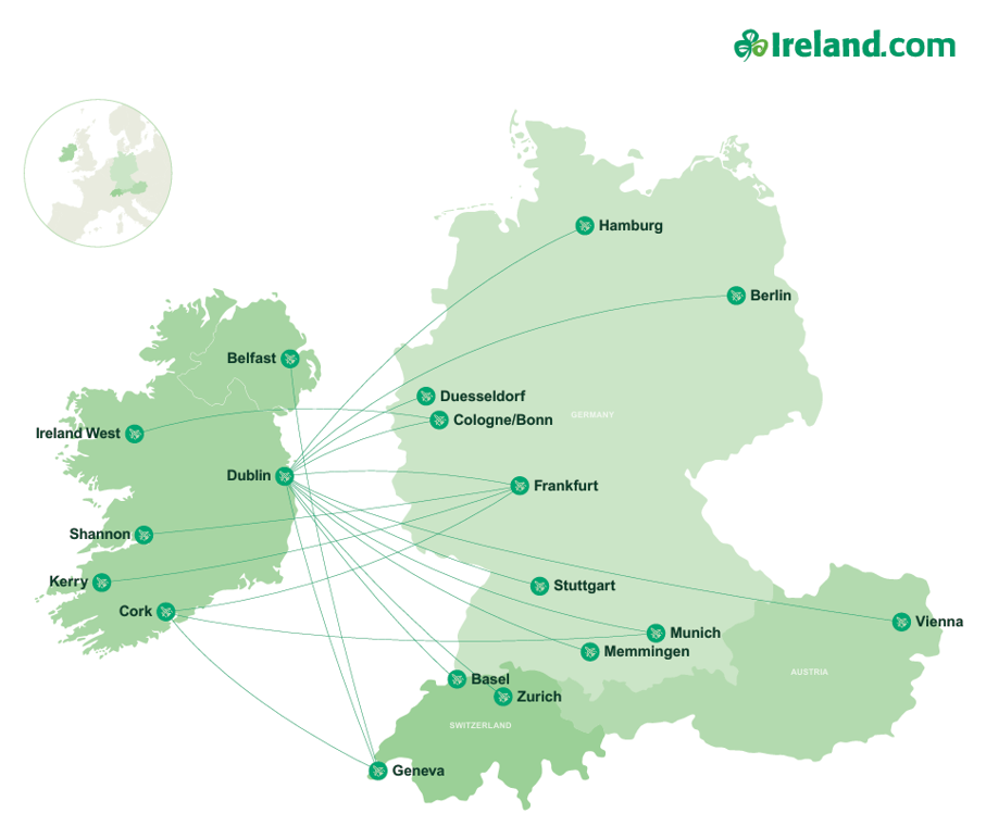 Anreise Flug nach Irland