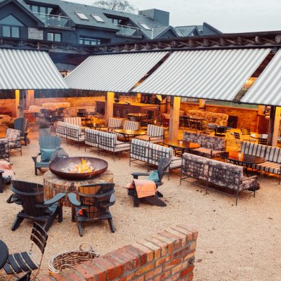 Terasse im Glasson Lake House Hotel