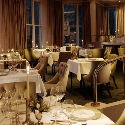 Restaurant in der Sheen Falls Lodge