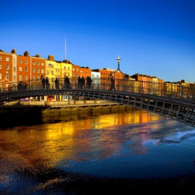 Silvester in Dublin Hapenny Bridge, Dublin