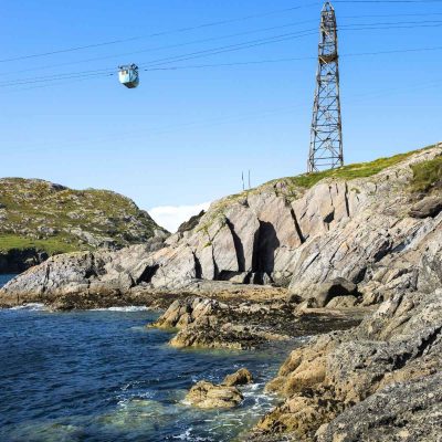 Urlaub in Irland . Dursey Island . Seilbahn