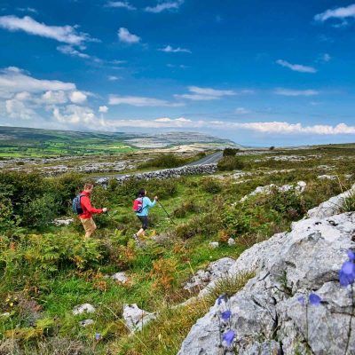 Wandern Irland . Wandern im Burren Gebiet